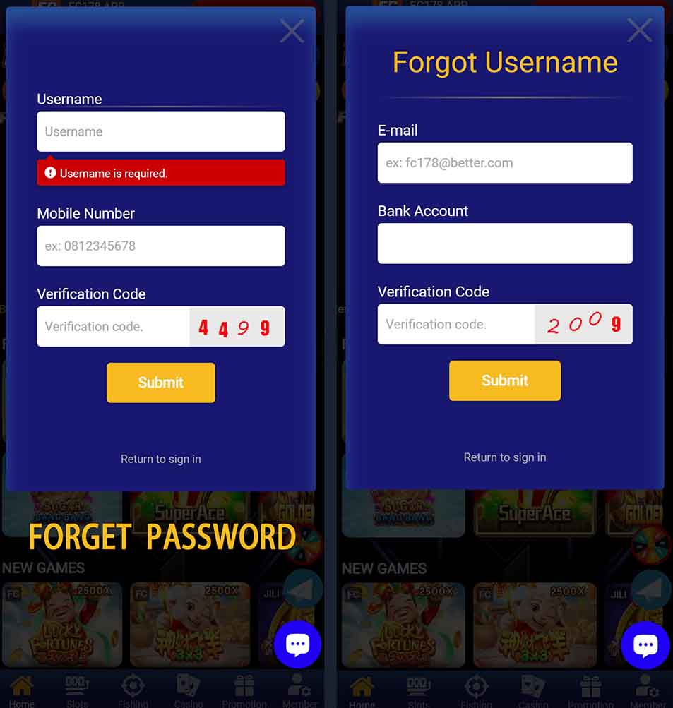 fc178 forget the password solution